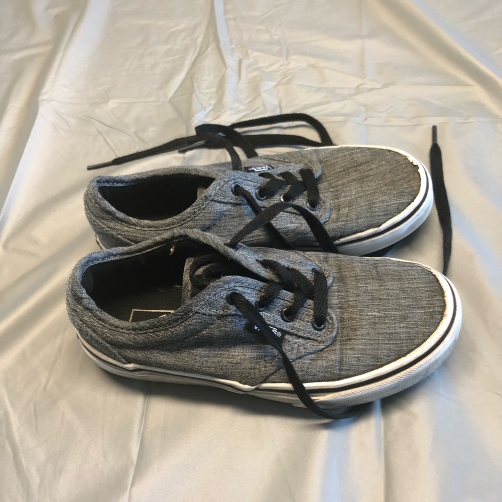 Vans grey lace sneakers kids 1